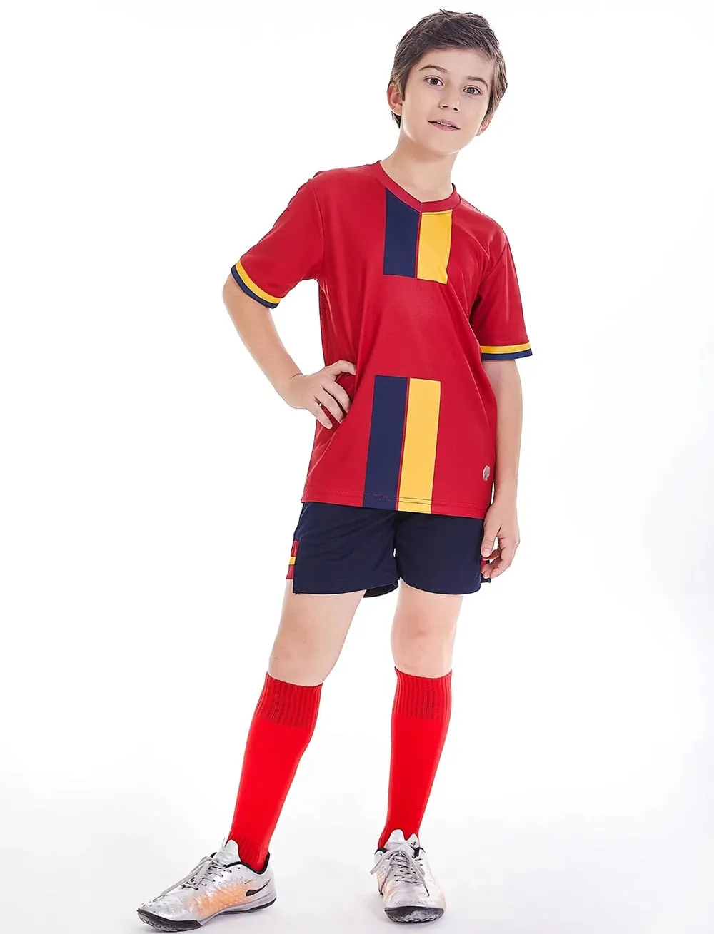 Children Boys Girls Football Jerseys set Mens boys Sportswear Training Uniform Football Jersey Suits  Team Uniforms Sets