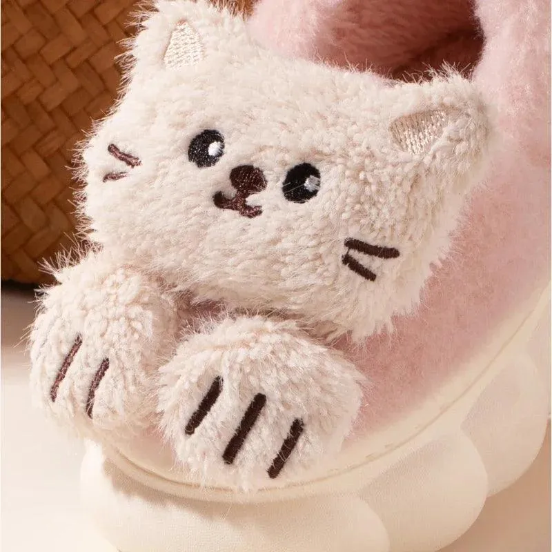 Children's Casual Shoes - Cute Cat House - Soft Slippers - TSS263