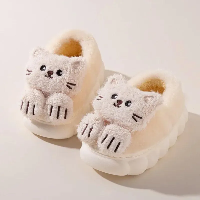 Children's Casual Shoes - Cute Cat House - Soft Slippers - TSS263