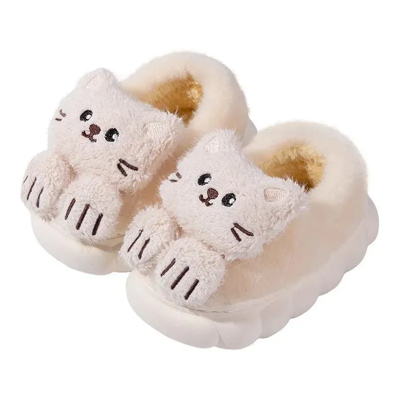 Children's Casual Shoes - Cute Cat House - Soft Slippers - TSS263