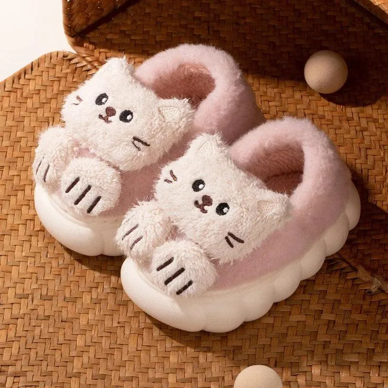 Children's Casual Shoes - Cute Cat House - Soft Slippers - TSS263