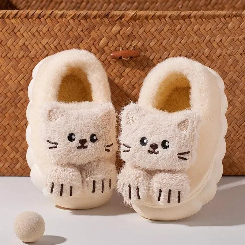 Children's Casual Shoes - Cute Cat House - Soft Slippers - TSS263