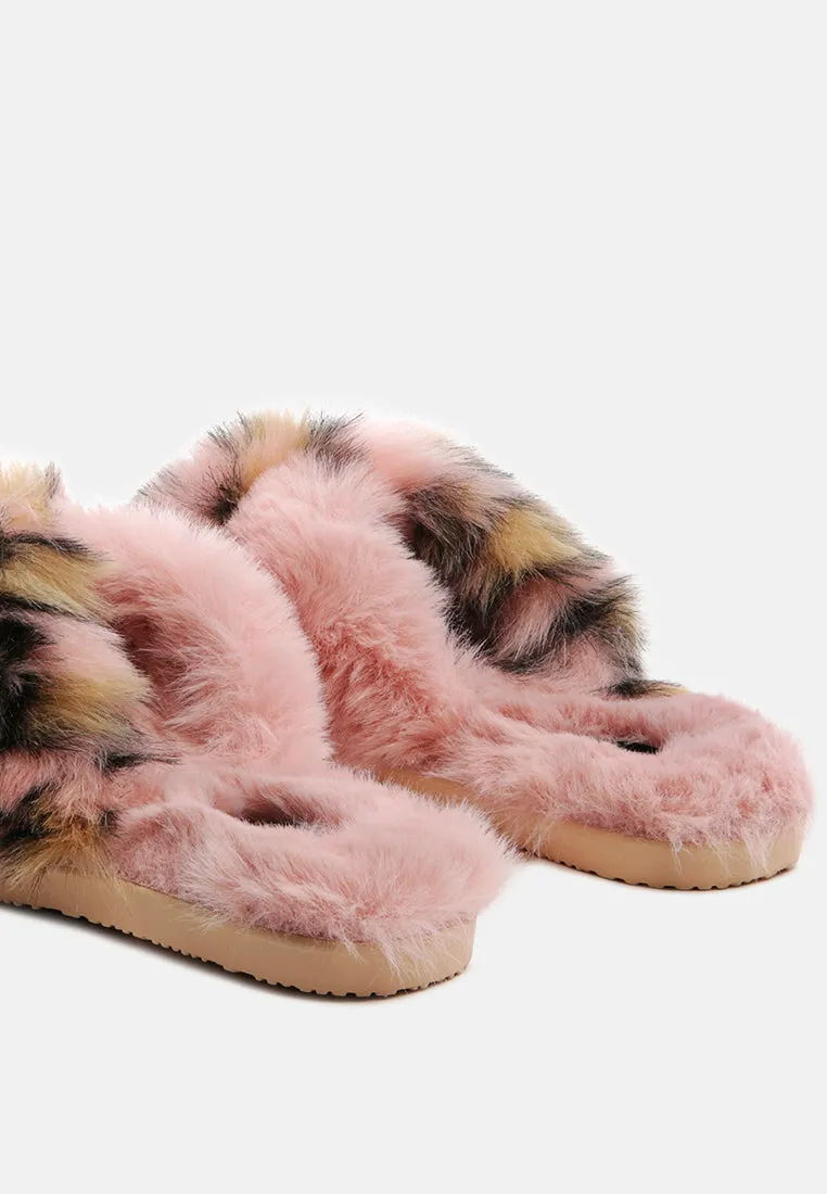 Chipmunk Faux Fur Indoor Flats