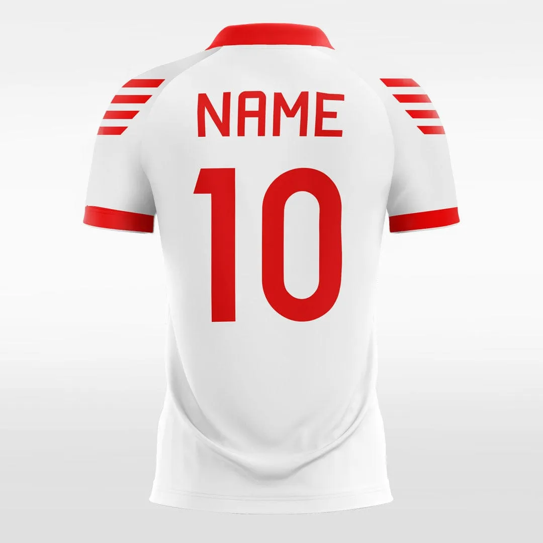 Classic Red Cross - Women Custom Soccer Jerseys Team Design