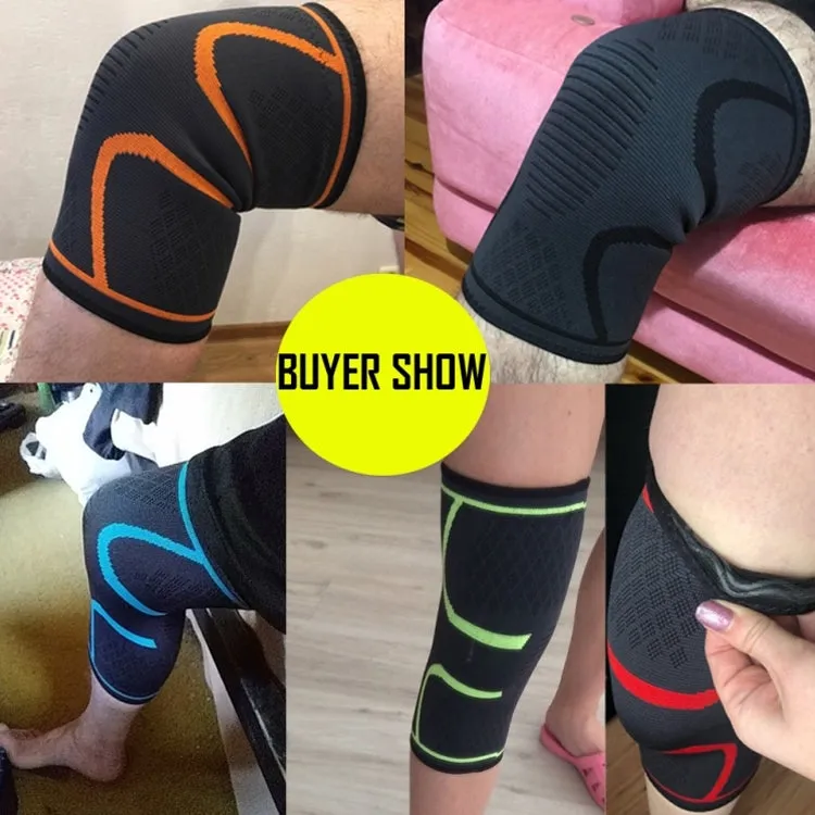 Comfortable Breathable Elastic Nylon Sports Knit Knee Pads