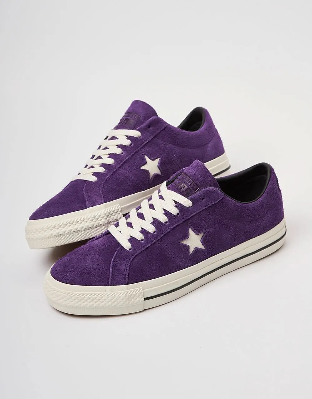 Converse One Star Pro Skate Shoes - Night Purple/Egret/Black