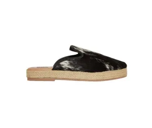 Cowhide Espadrilles - Black