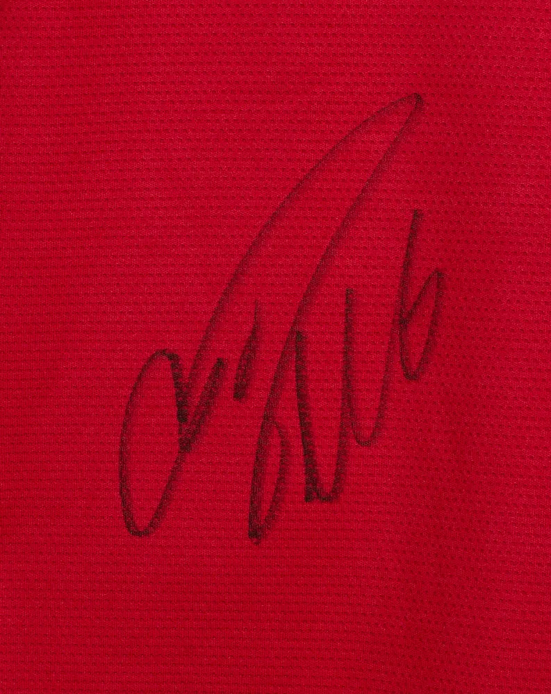 Cristiano Ronaldo Signed Red Adidas Manchester United Soccer Jersey BAS LOA