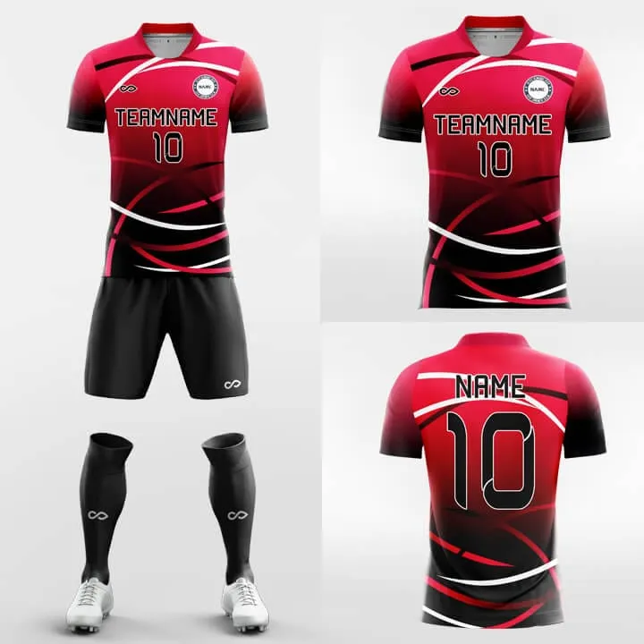 Curcle Stripe - Custom Soccer Jerseys Kit Sublimated Design