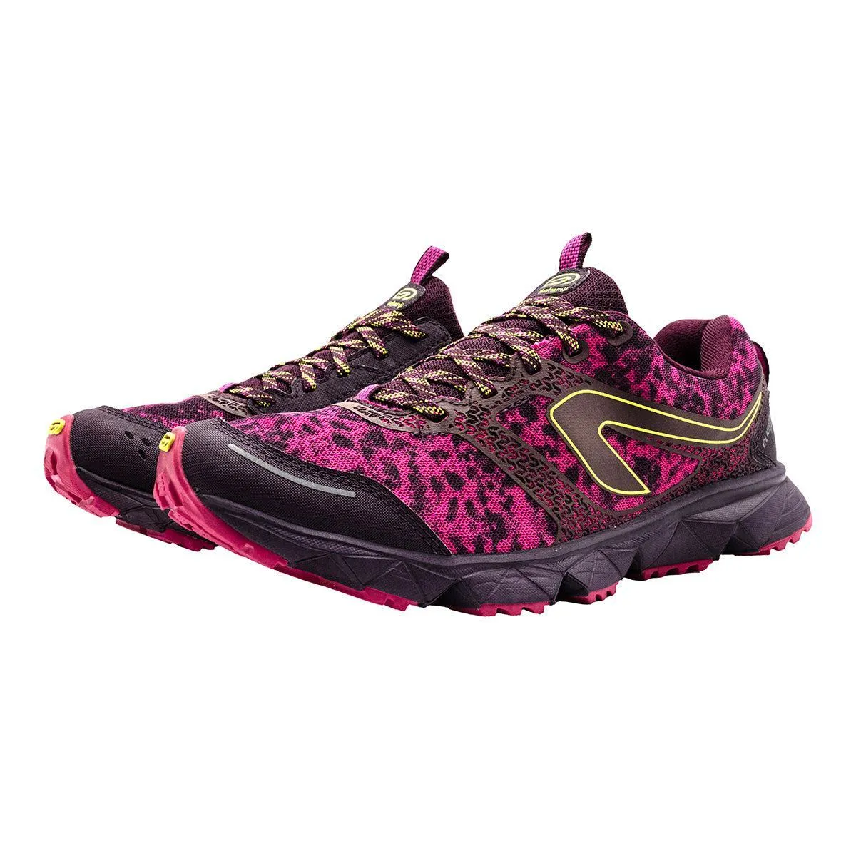 Decathlon Kalenji Elio Feel Trail Sport Shoes Fabric Pink Colour For Women