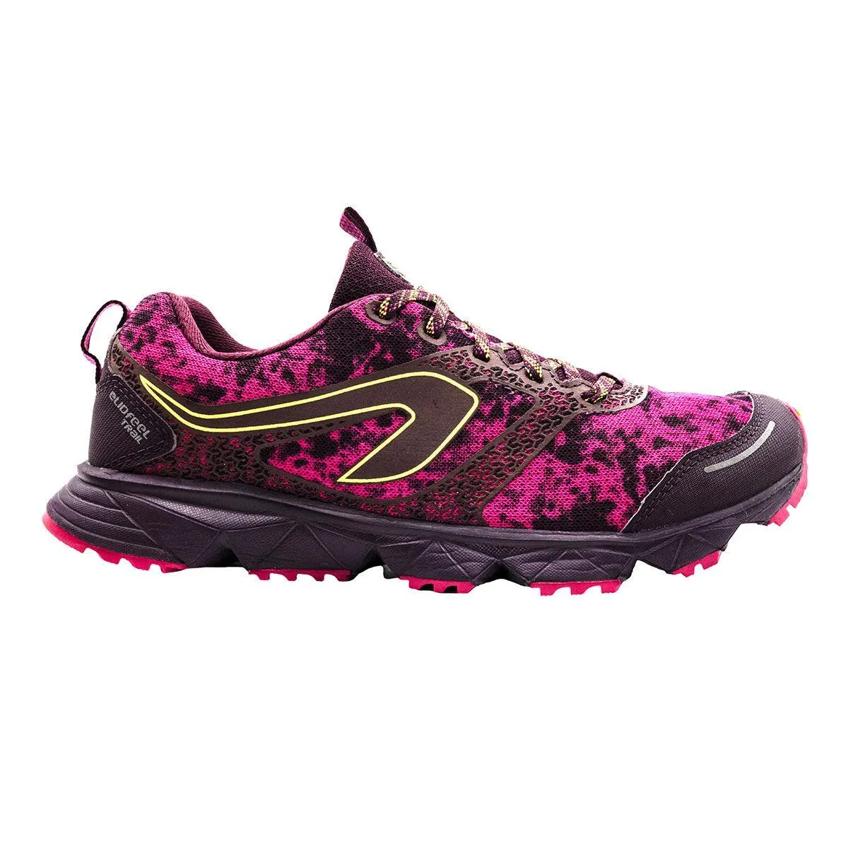 Decathlon Kalenji Elio Feel Trail Sport Shoes Fabric Pink Colour For Women