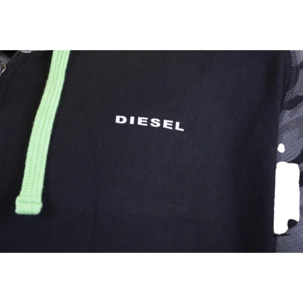 DIESEL BRIANZ Mens Hoodie Lounge wear Full Zip Casual Sweatshirts Hood Sports