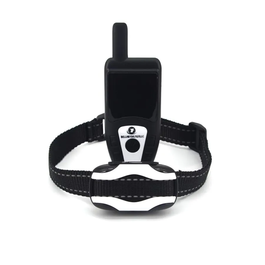 Dog Training Collar with remote Shock or No Shock color white/black