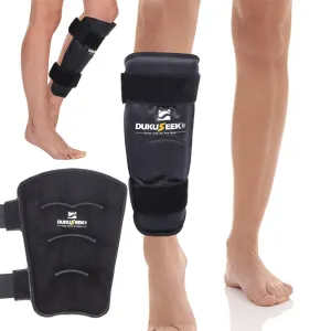 DUKUSEEK Shin Splint Ice Pack Wrap Hot Cold Compression for Pain Relief, Recovery