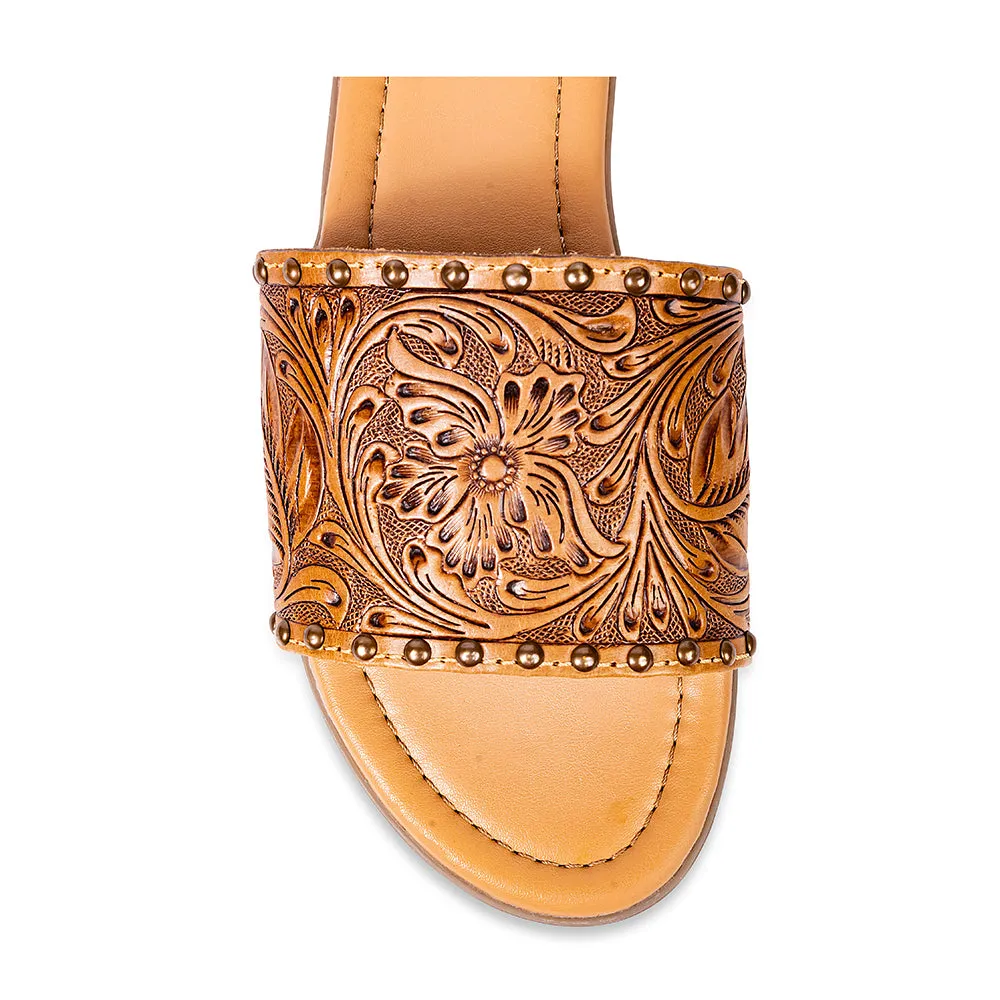 Ellie Hand-Tooled Sandals