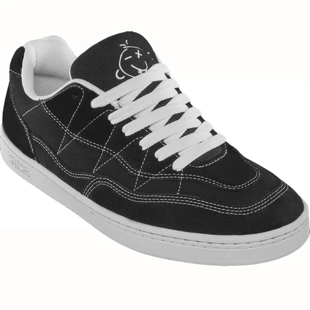 Etnies Snake Black White Skate Shoes