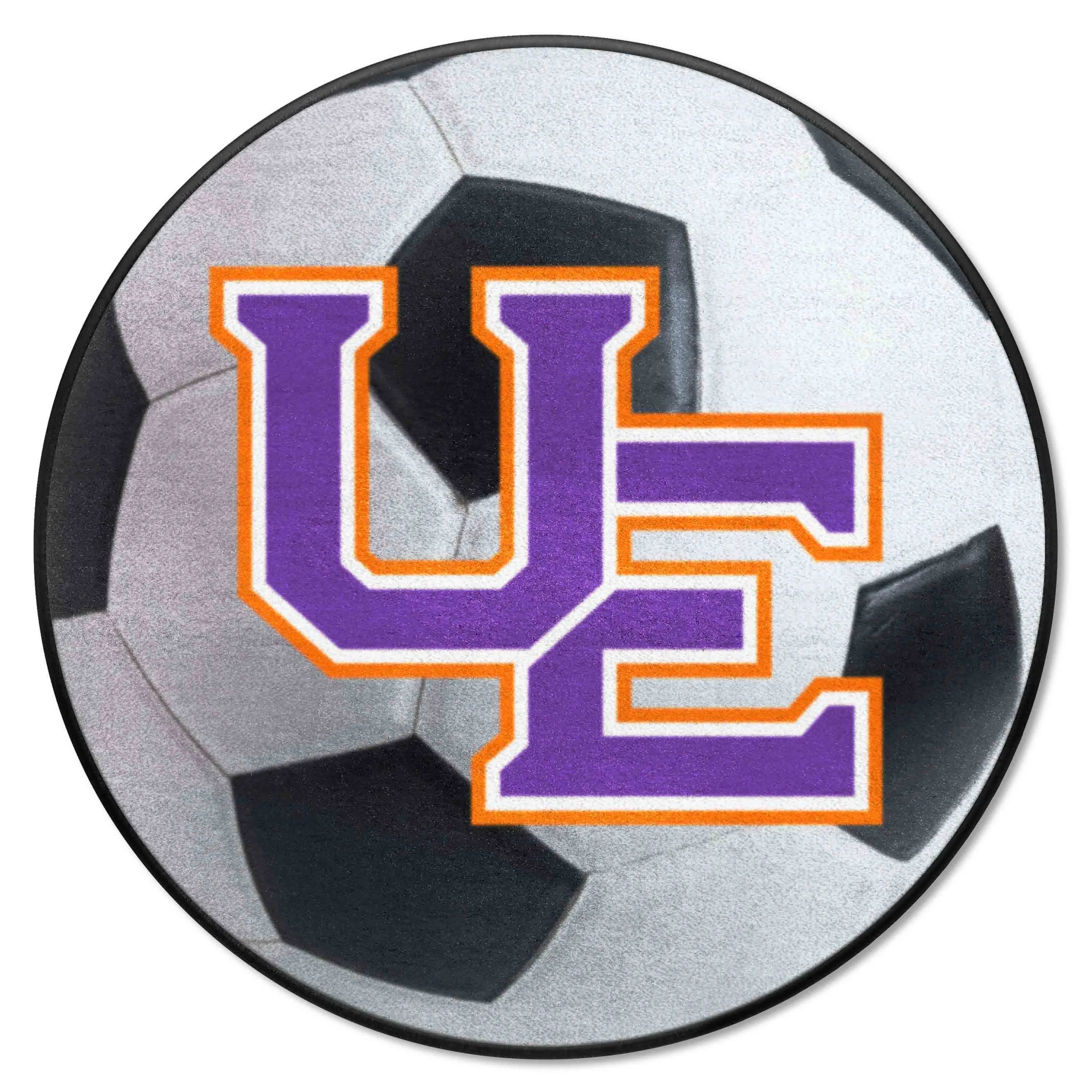 Evansville Purple Aces Soccer Ball Rug - 27in. Diameter