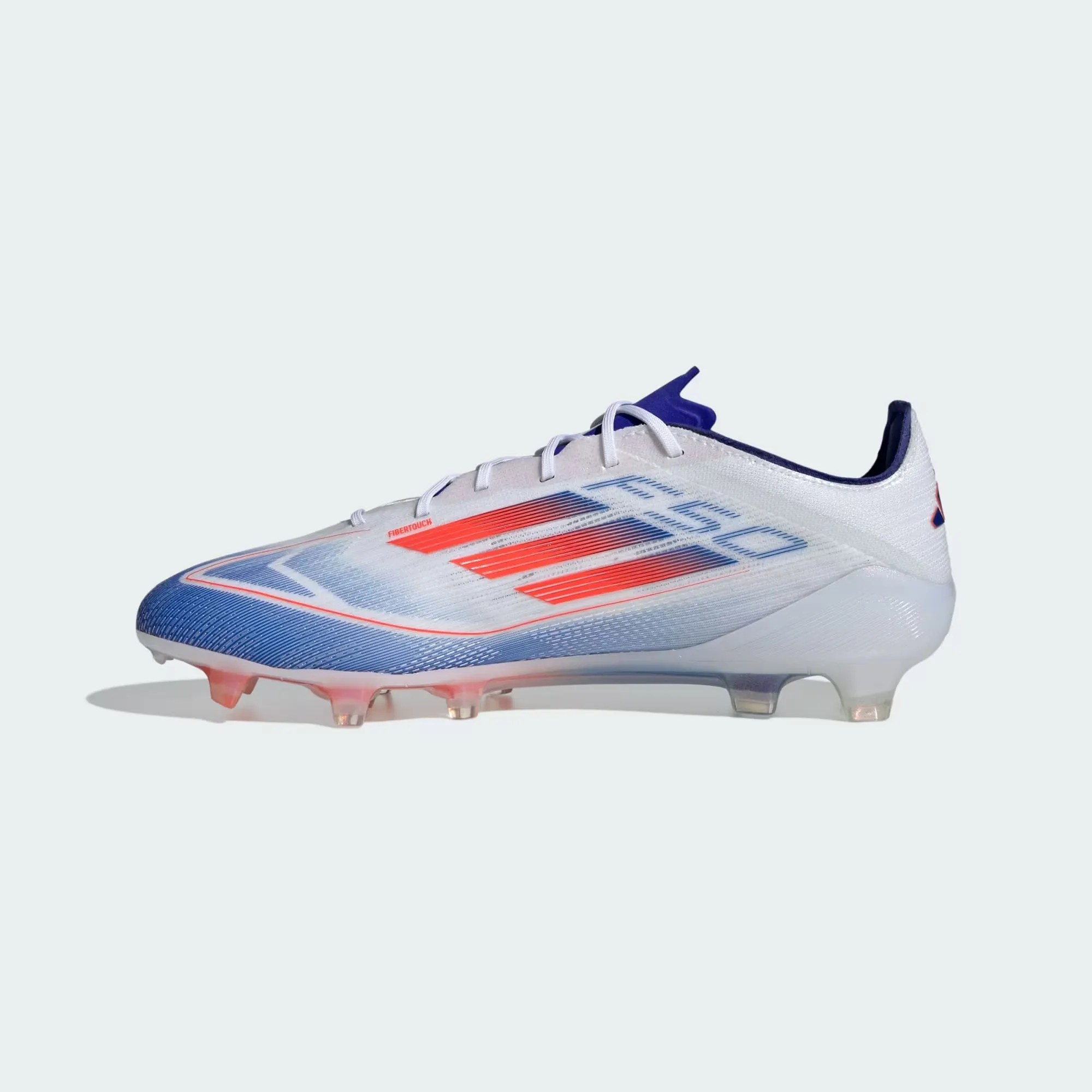 F50 ELITE FG CLEATS [Cloud White / Solar Red / Lucid Blue]