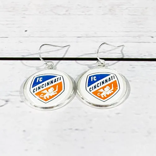 FC Cincinnati Fan Dangling Earrings (SILVER OR GOLD)