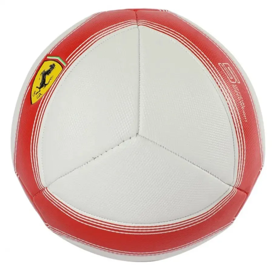 Ferrari Machine Sewing Soccer Ball - Size 5 (White/Red)