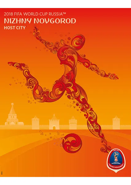 FIFA World Cup 2018 Russia Official Host City Poster (Nizhny Novgorod) - Sports Endeavors