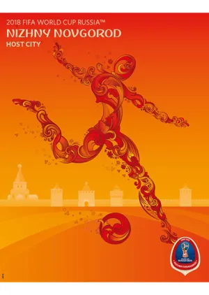 FIFA World Cup 2018 Russia Official Host City Poster (Nizhny Novgorod) - Sports Endeavors