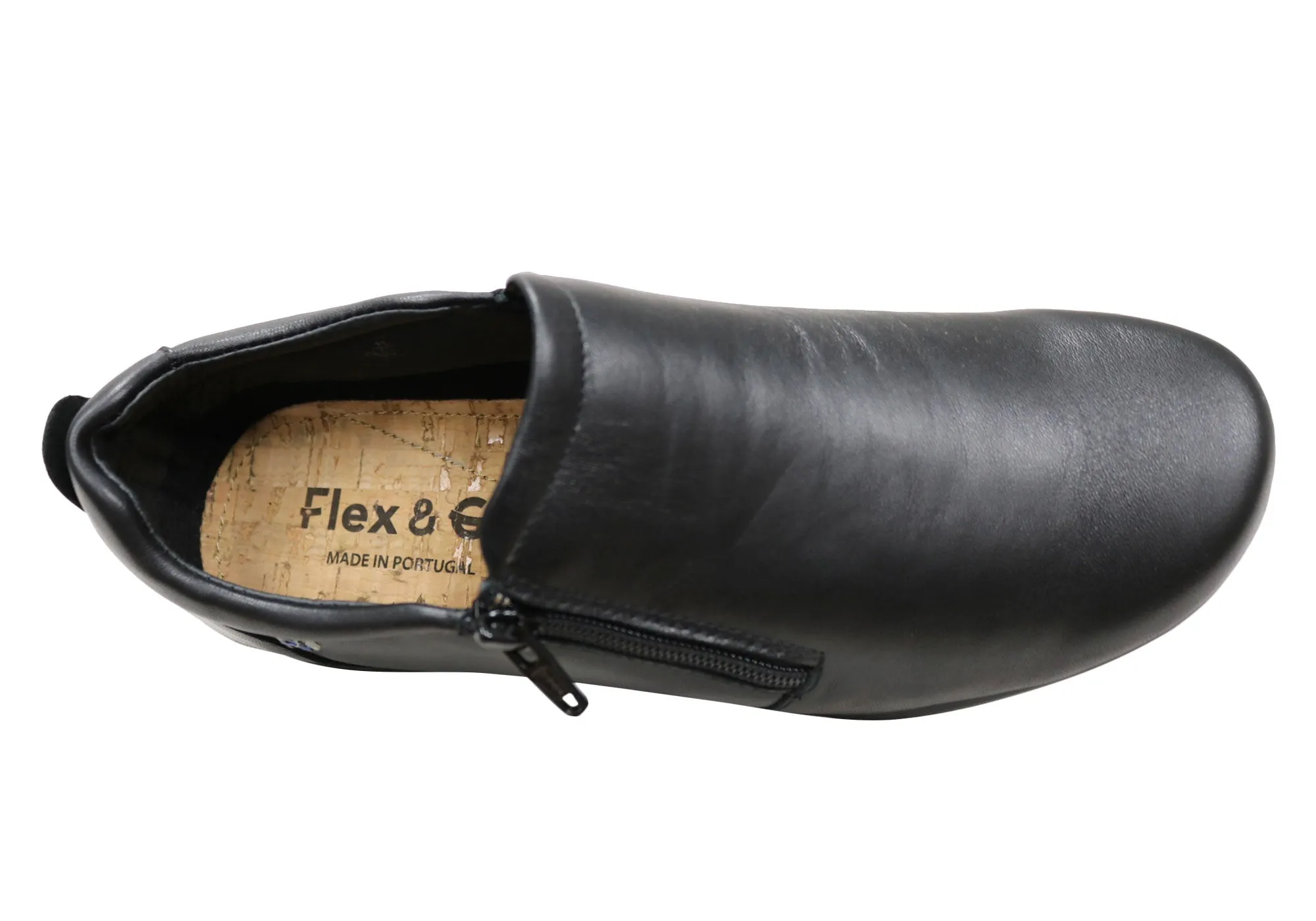 Flex & Go Hiedi Womens Comfortable Leather Shoes Made In Portugal