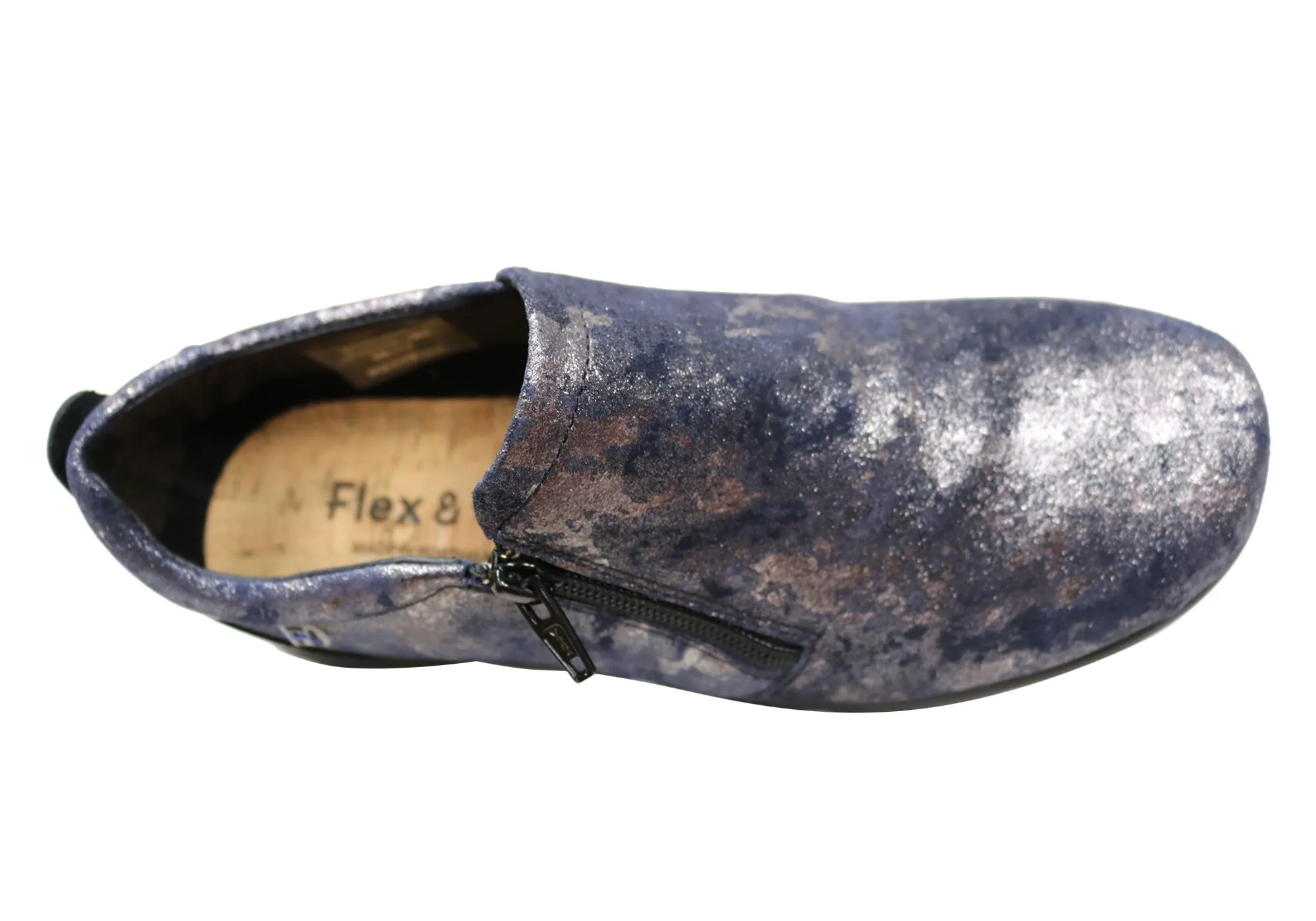 Flex & Go Hiedi Womens Comfortable Leather Shoes Made In Portugal