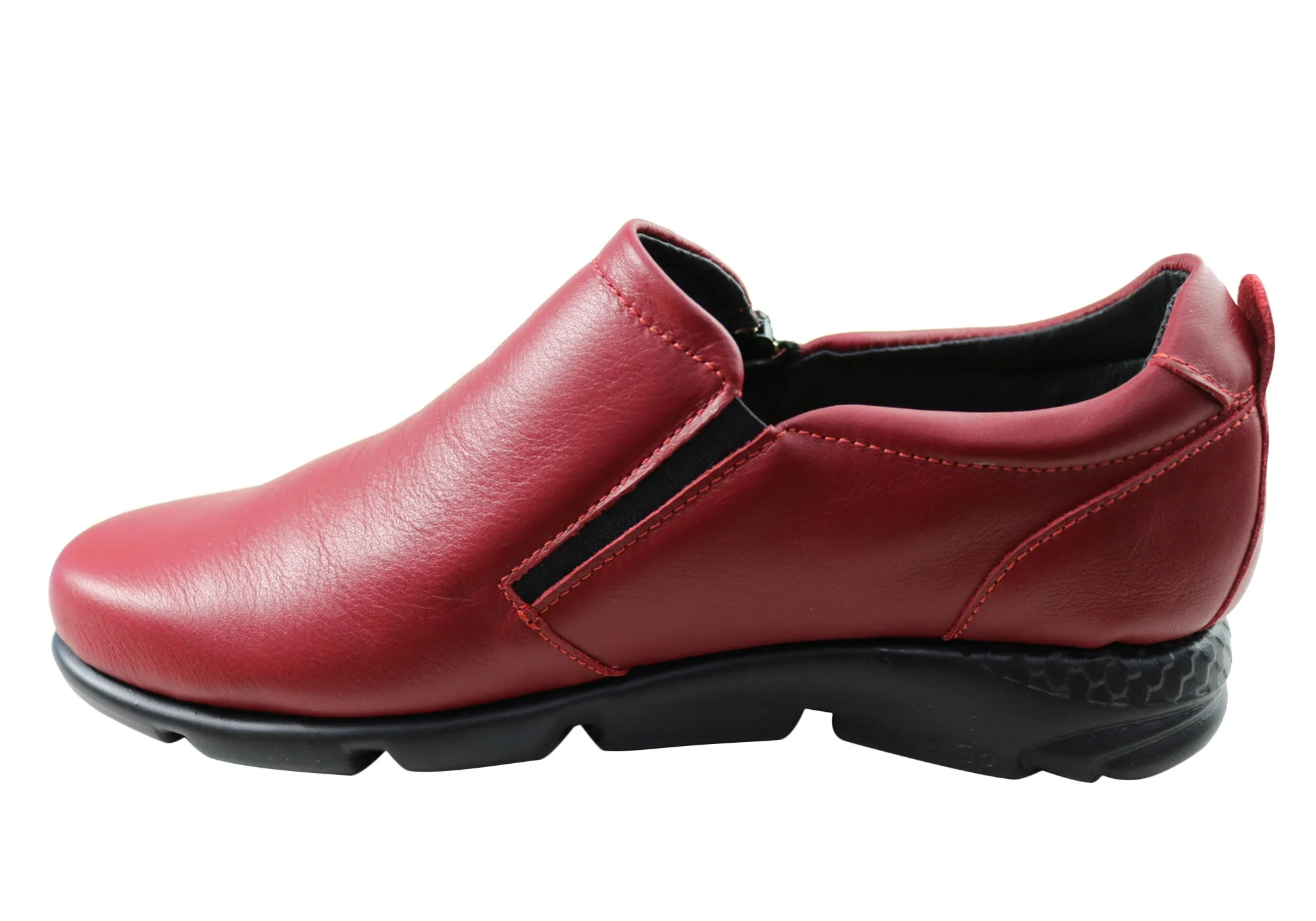 Flex & Go Hiedi Womens Comfortable Leather Shoes Made In Portugal