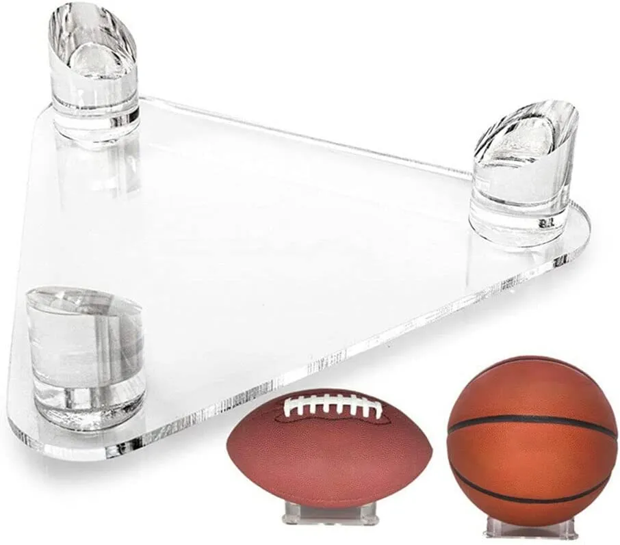 Football Basketball Volleyball Soccer Rugby Ball Stand Holder Display Sports Memorabilia Display Case Stand Rack