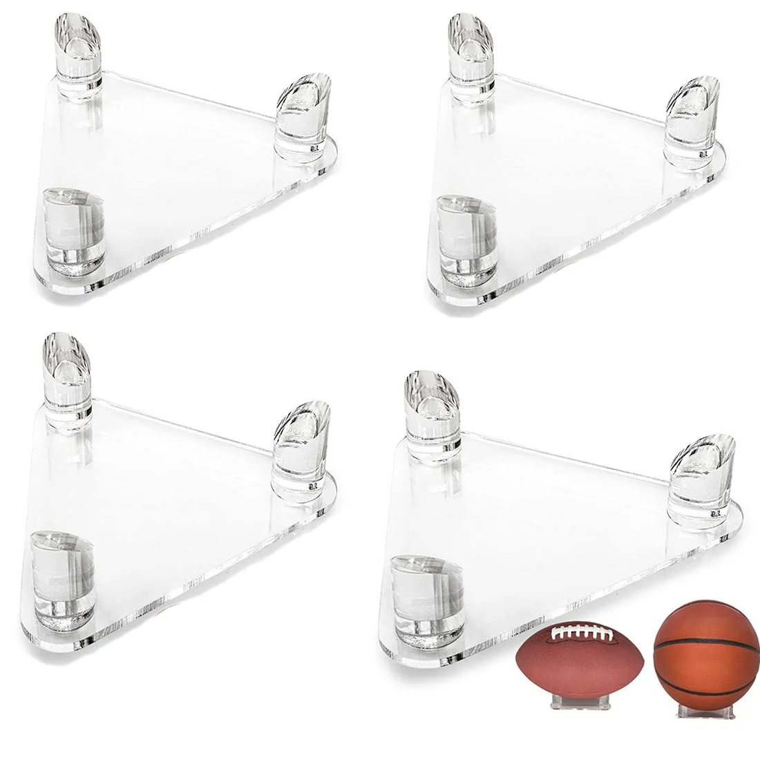 Football Basketball Volleyball Soccer Rugby Ball Stand Holder Display Sports Memorabilia Display Case Stand Rack