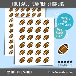 Football Planner Stickers Sport Sticker Football Game Sticker Football Practice Sticker for Planner and Calendar