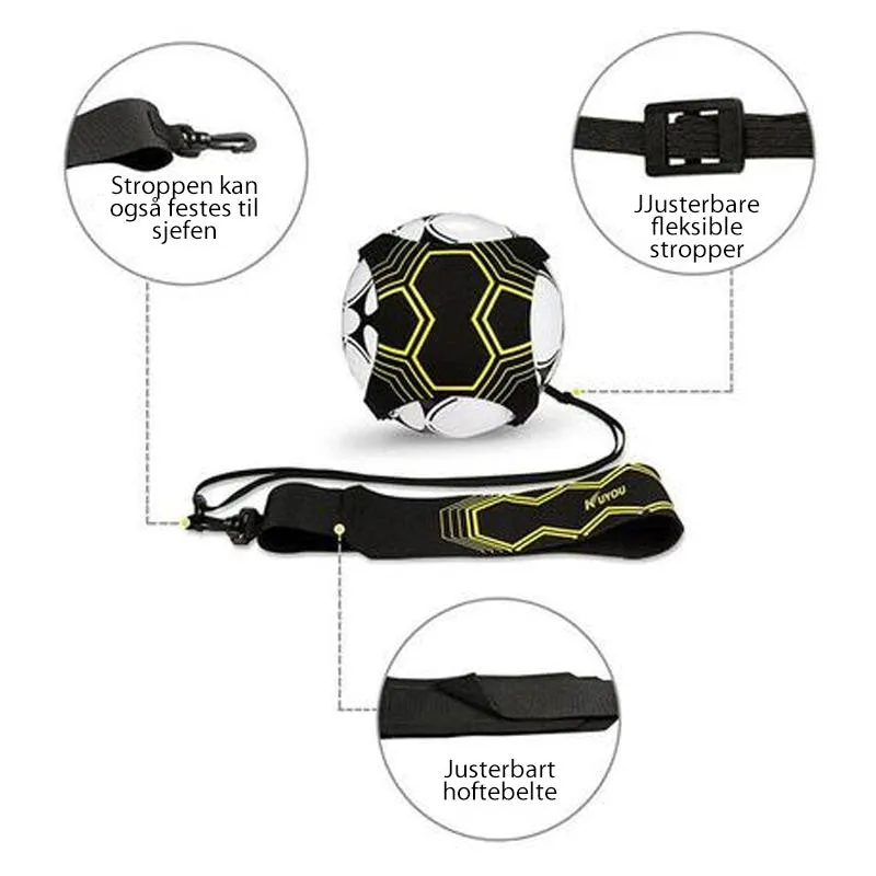 Football training belt for solo drills - improve skills