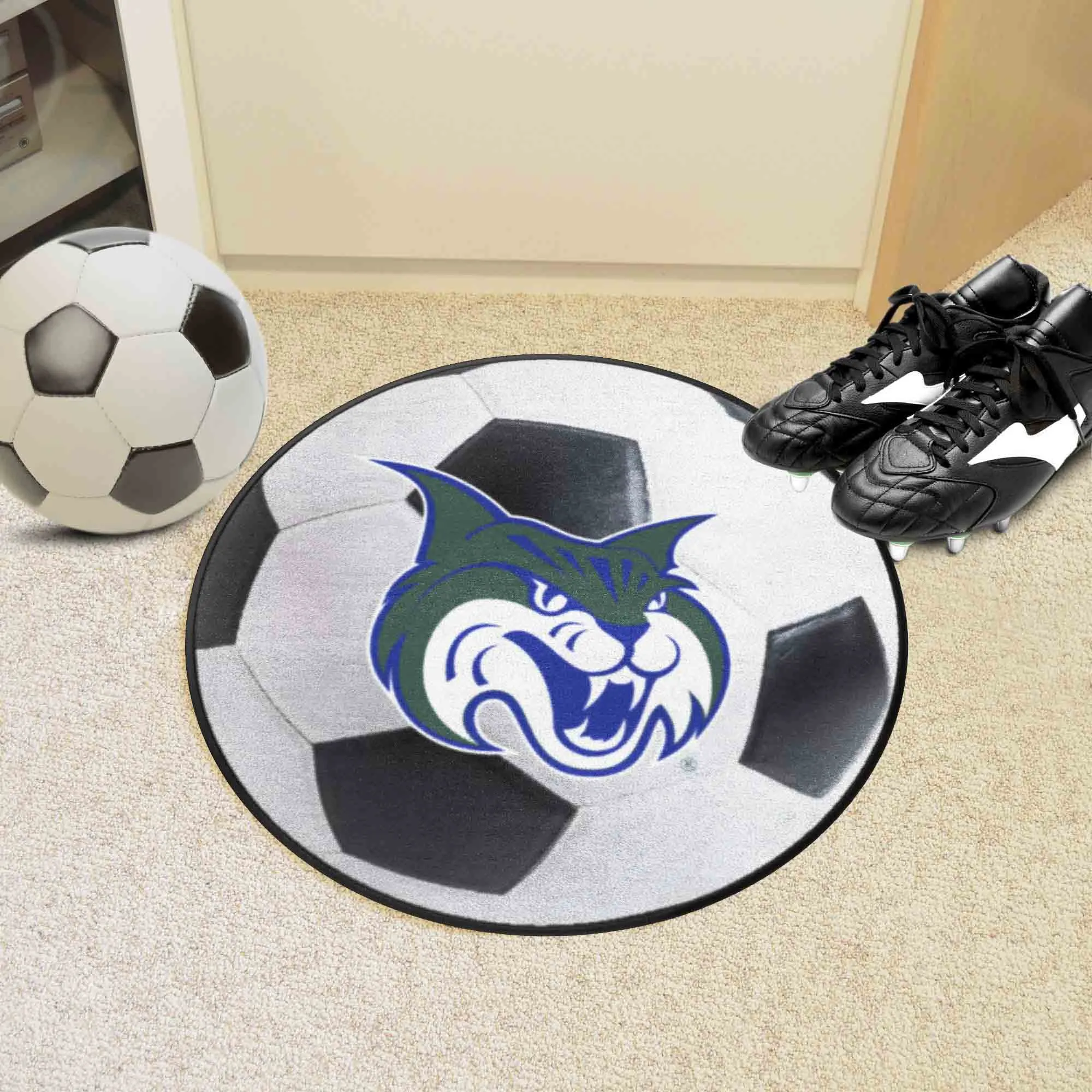 Georgia College Bobcats Soccer Ball Rug - 27in. Diameter