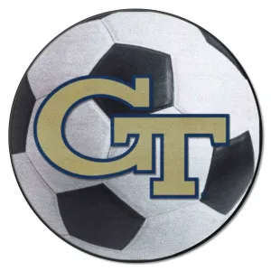 Georgia Tech Yellow Jackets Soccer Ball Rug - 27in. Diameter