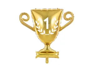 Gold Trophy Balloon, 24" Tall Trophy Cup Shaped Balloon, Great for Sports Championships!