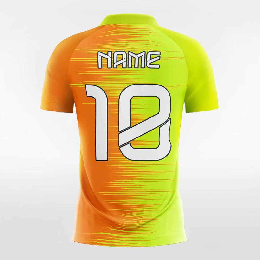 Gradient Color - Women Custom Soccer Jerseys Design Orange and Yellow