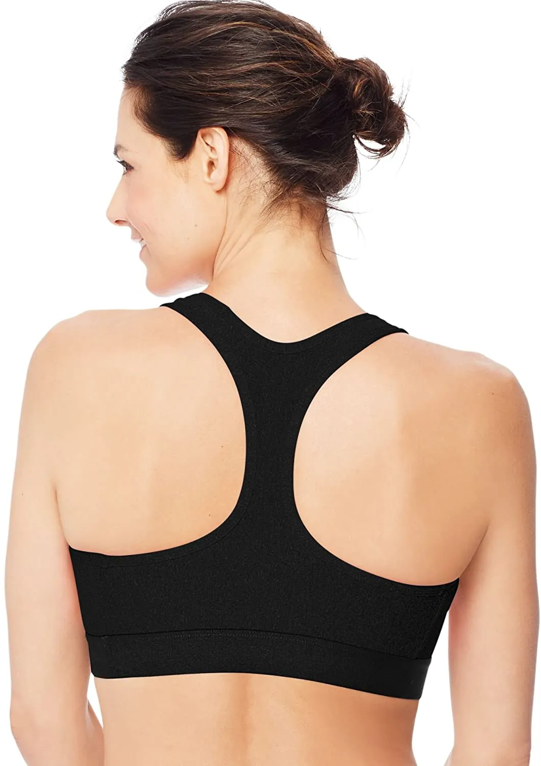 Hanes Sport Women's Compression Racerback Sports Bra