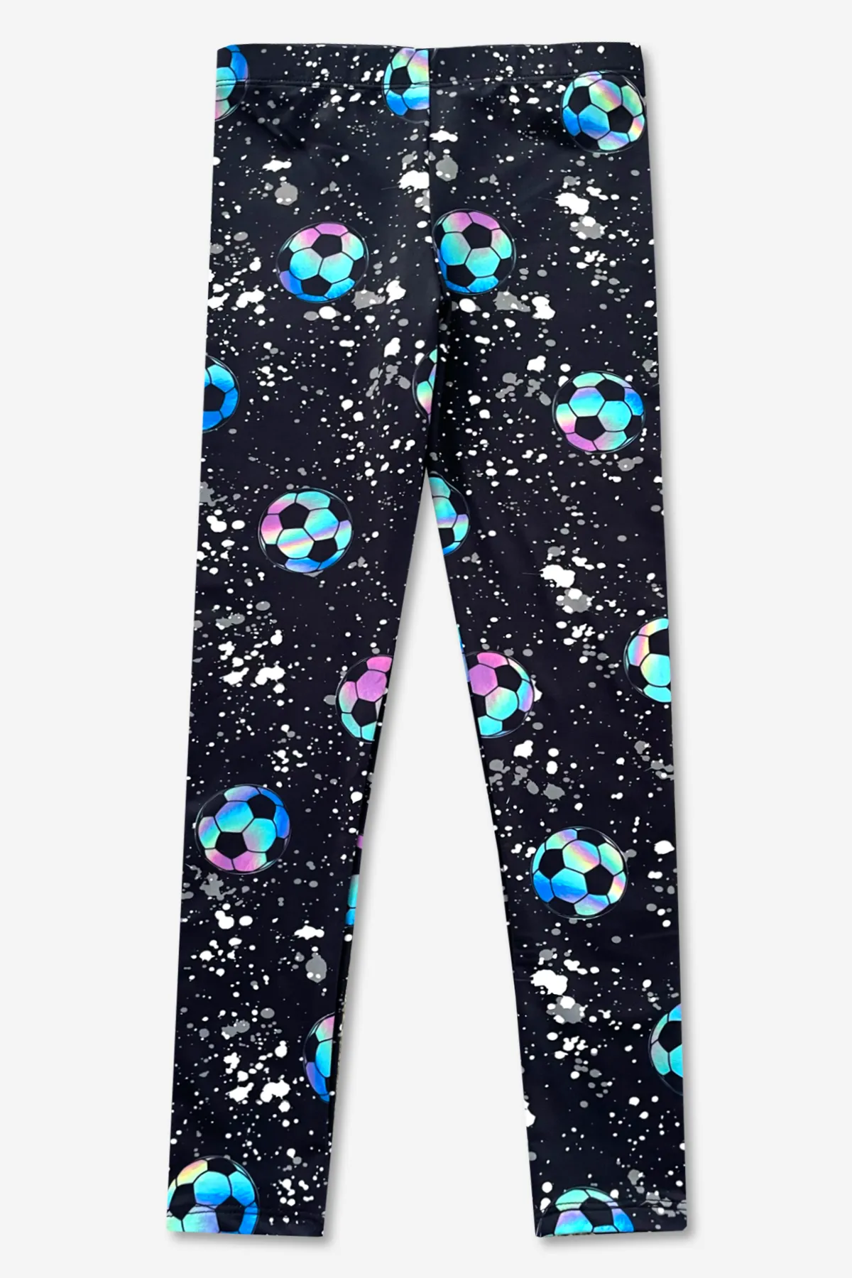 High Shine Brushed Long Legging - Soccer Ombre