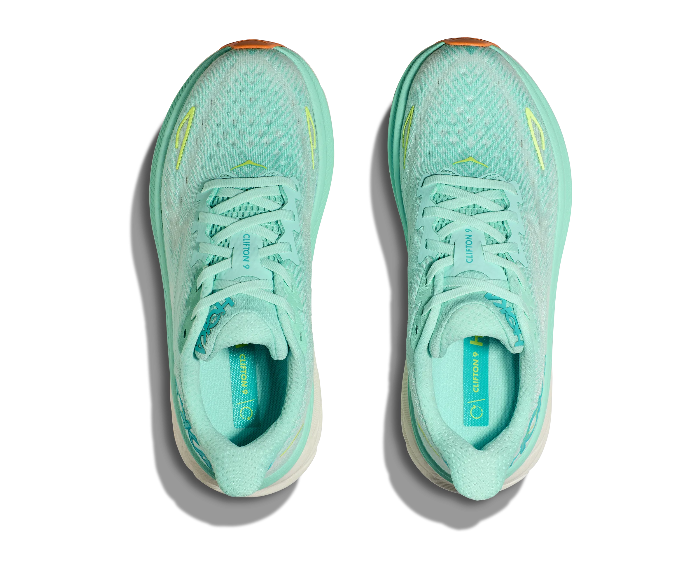 Hoka Womens Trainer Clifton 9 Seafoam/Aqua Breeze