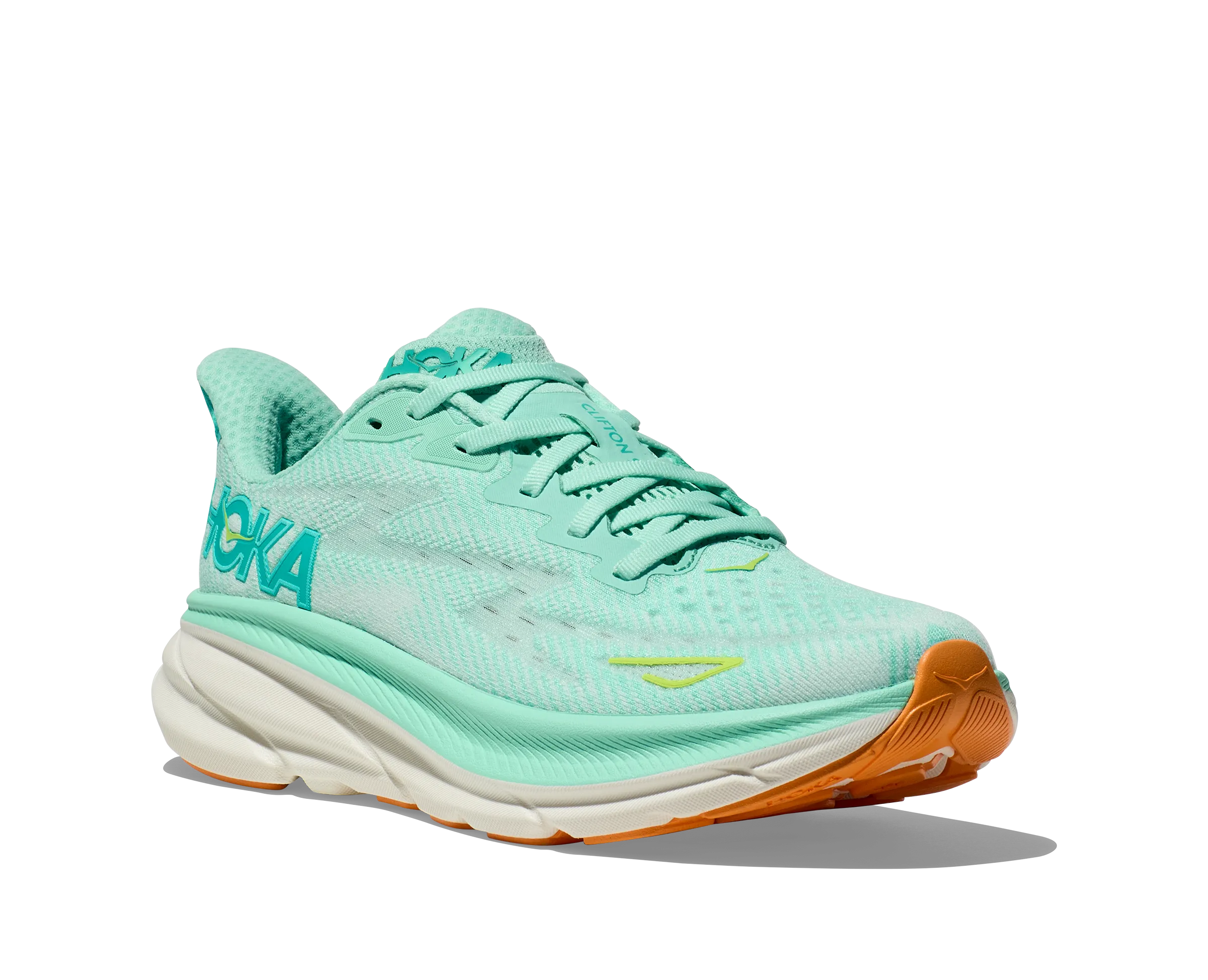 Hoka Womens Trainer Clifton 9 Seafoam/Aqua Breeze