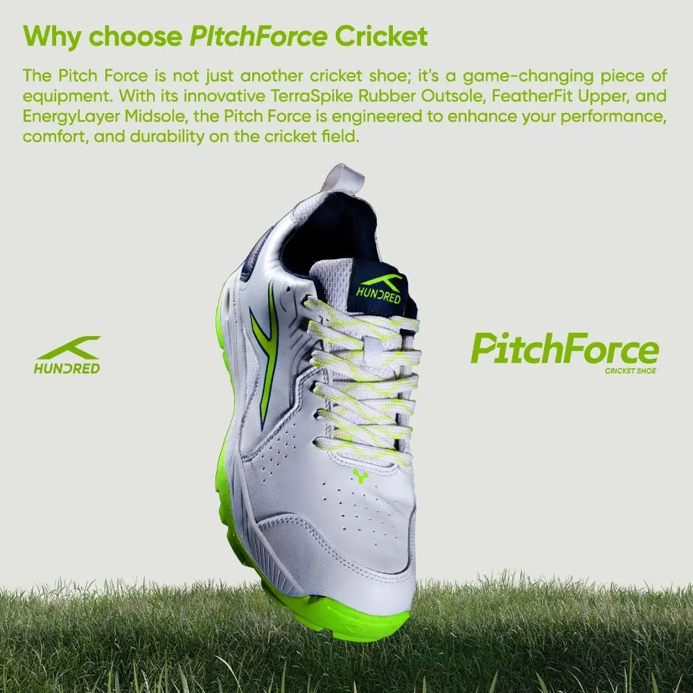 Hundred Pitch Force Unisex Cricket Shoes