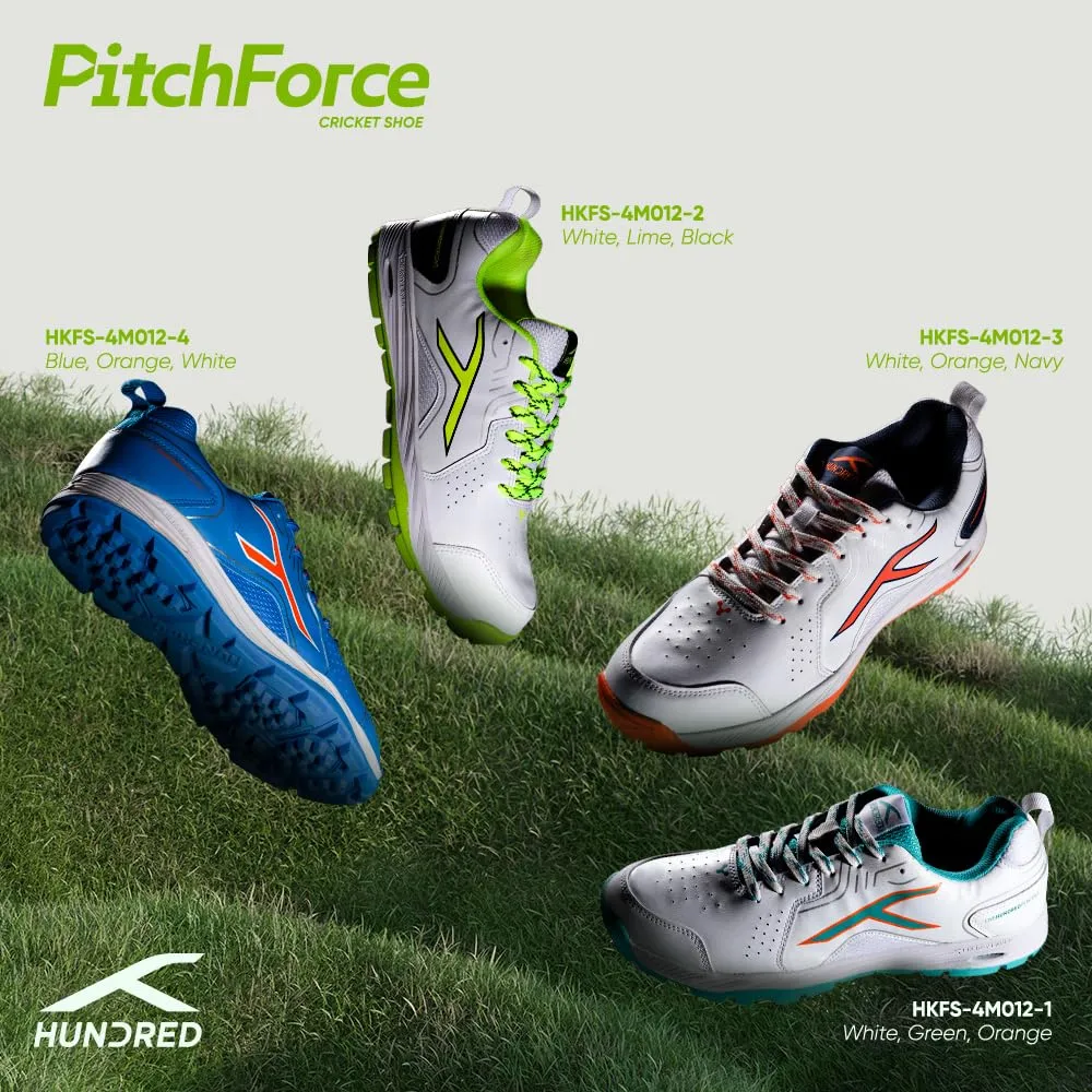 Hundred Pitch Force Unisex Cricket Shoes