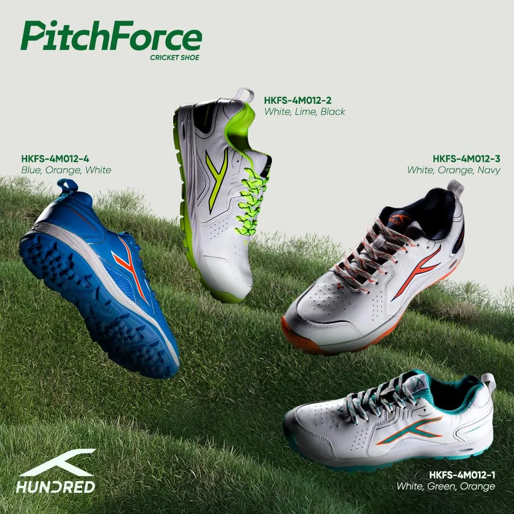 Hundred Pitch Force Unisex Cricket Shoes