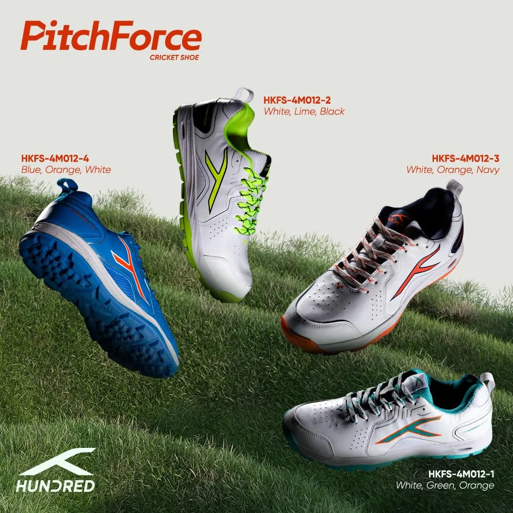 Hundred Pitch Force Unisex Cricket Shoes