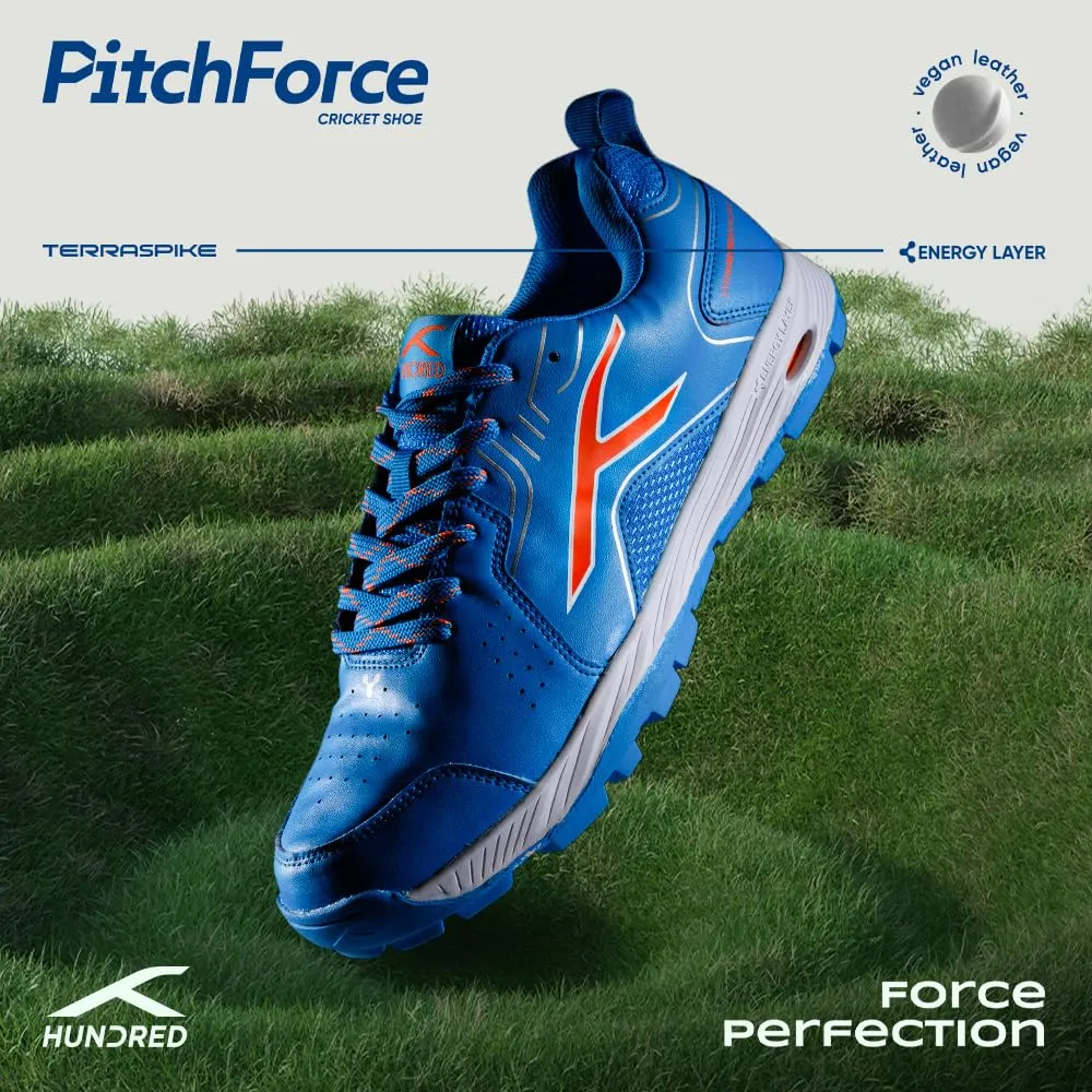 Hundred Pitch Force Unisex Cricket Shoes