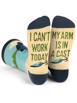 I Can't Work Today, My Arm Is in A Cast Socks