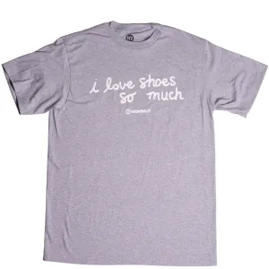 I Love Shoes So Much Tee (Grey/Wht)