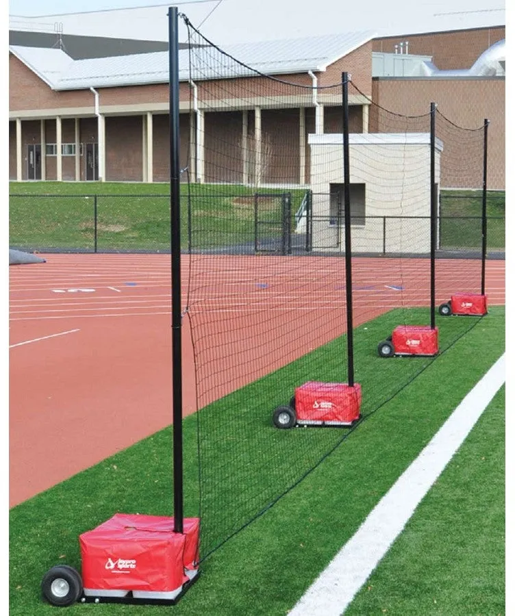 Jaypro 12' x 60' Portable Field Backstop Netting System