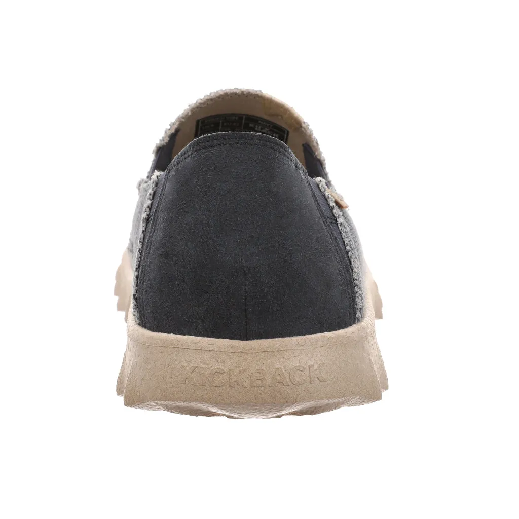 KickBack Men's Slip On Shoes - Couch Classic Woven Canvas Navy